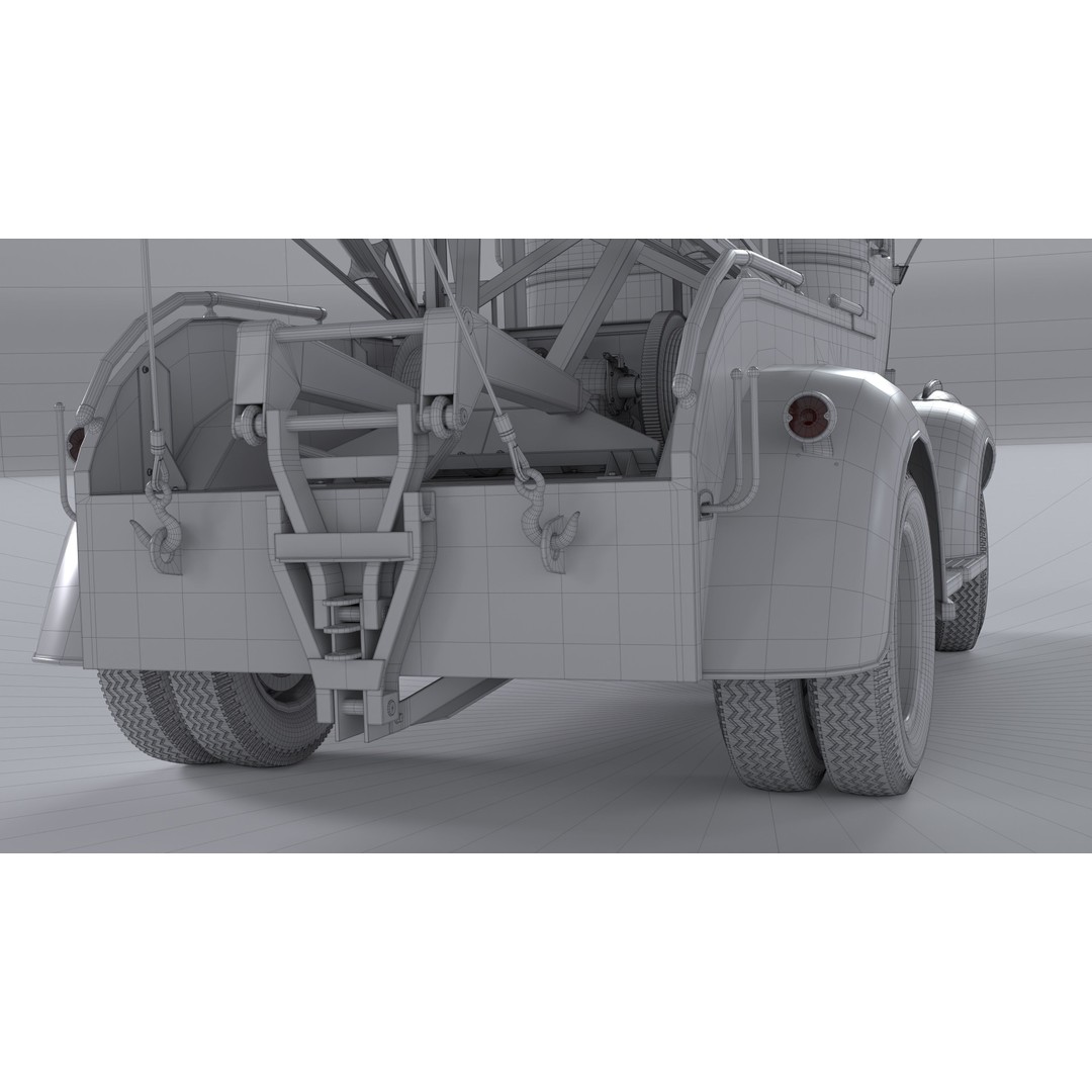 Chevrolet AK-Series COE Tow Truck 3D Model – High Poly Game Asset, FBX, OBJ - View 51