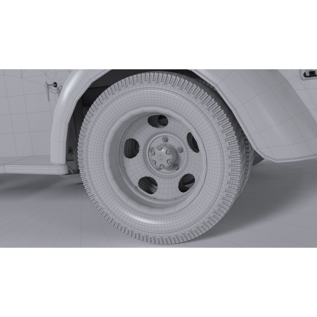 Chevrolet AK-Series COE Tow Truck 3D Model – High Poly Game Asset, FBX, OBJ - View 52