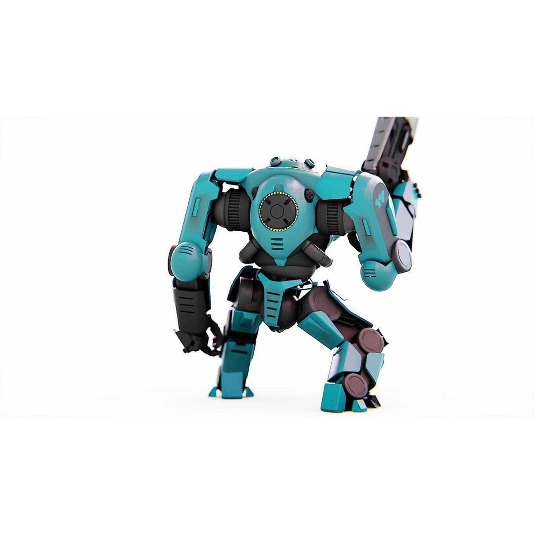 DOOM FIGHTER-V2 3D Model – Rigged Sci-Fi Character, Blender, FBX, OBJ - View 10