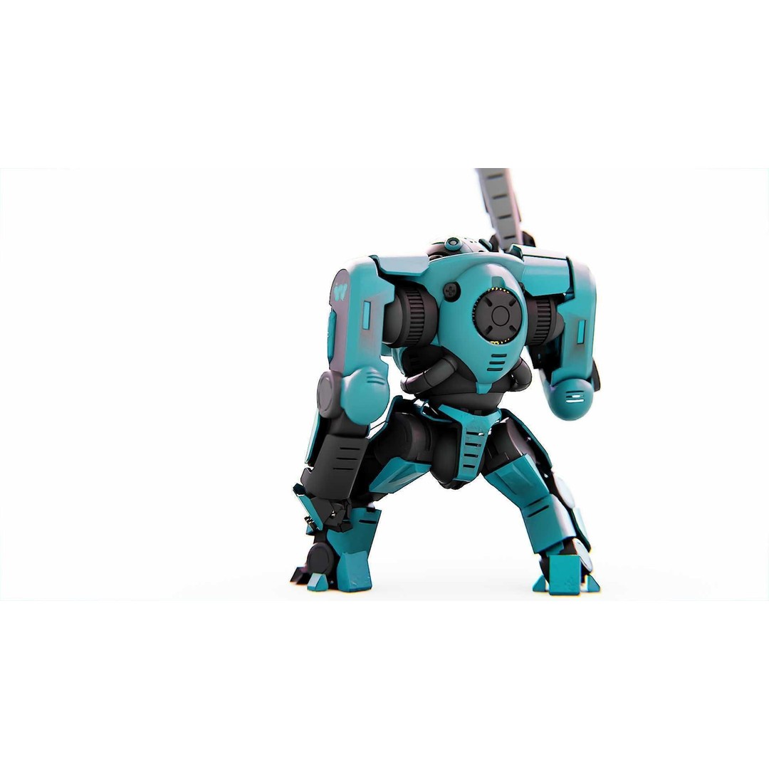 DOOM FIGHTER-V2 3D Model – Rigged Sci-Fi Character, Blender, FBX, OBJ - View 11