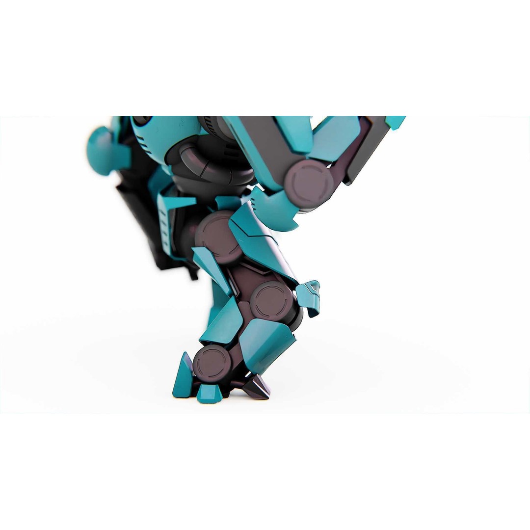 DOOM FIGHTER-V2 3D Model – Rigged Sci-Fi Character, Blender, FBX, OBJ - View 16