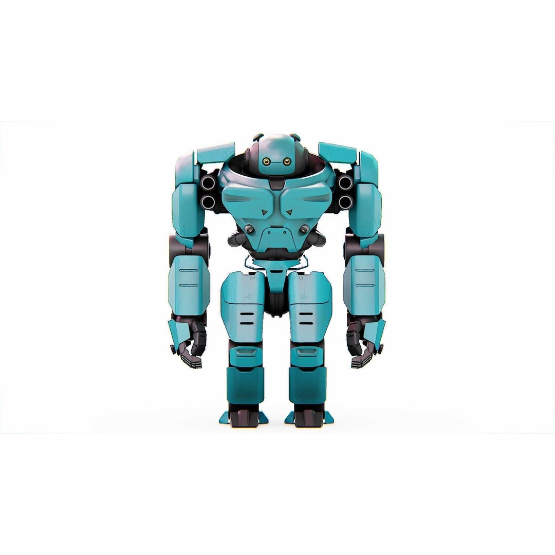 DOOM FIGHTER-V2 3D Model – Rigged Sci-Fi Character, Blender, FBX, OBJ - View 19