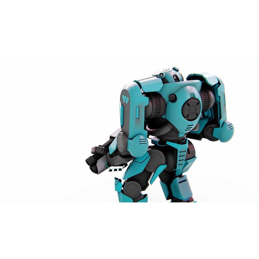 DOOM FIGHTER-V2 3D Model – Rigged Sci-Fi Character, Blender, FBX, OBJ - View 23