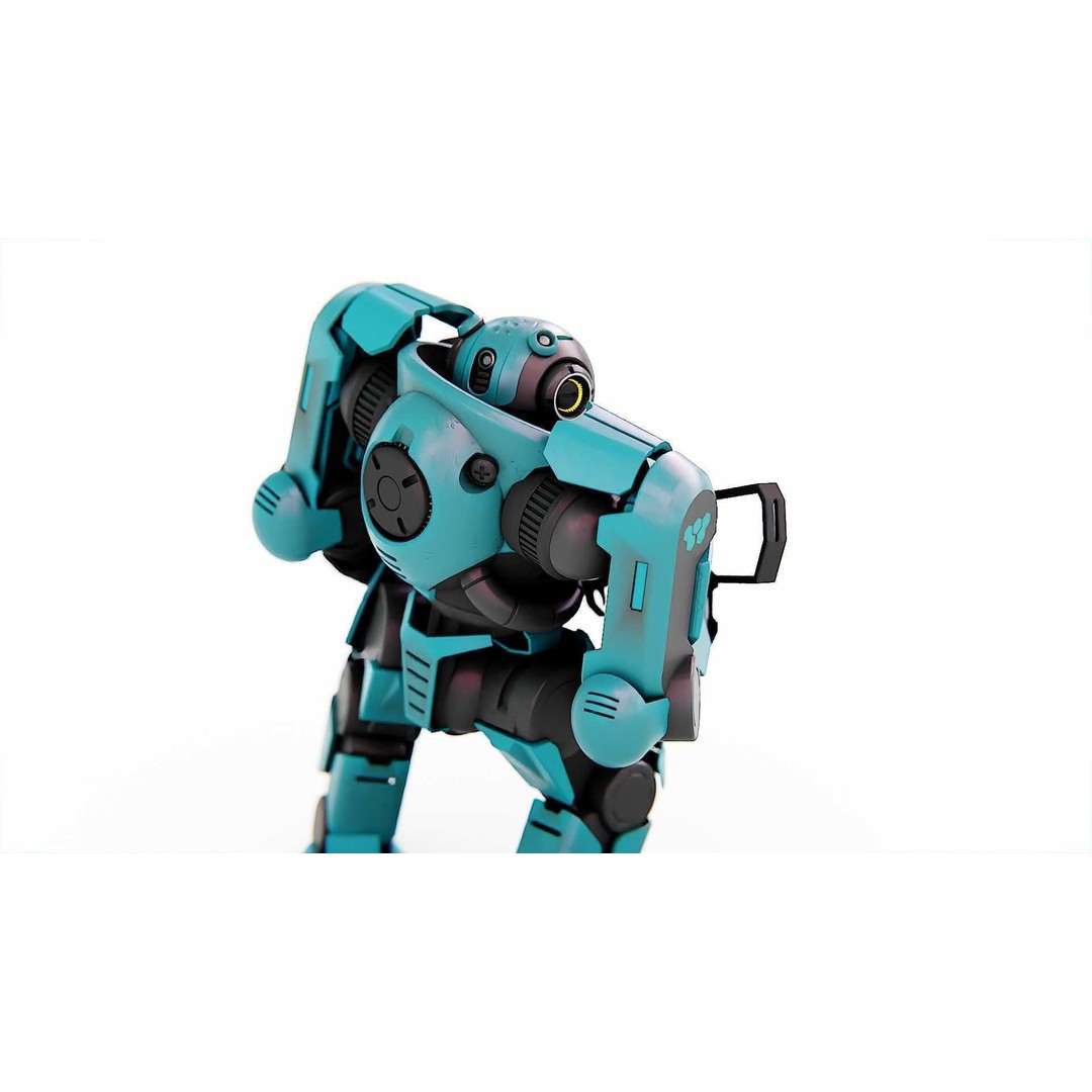 DOOM FIGHTER-V2 3D Model – Rigged Sci-Fi Character, Blender, FBX, OBJ - View 24