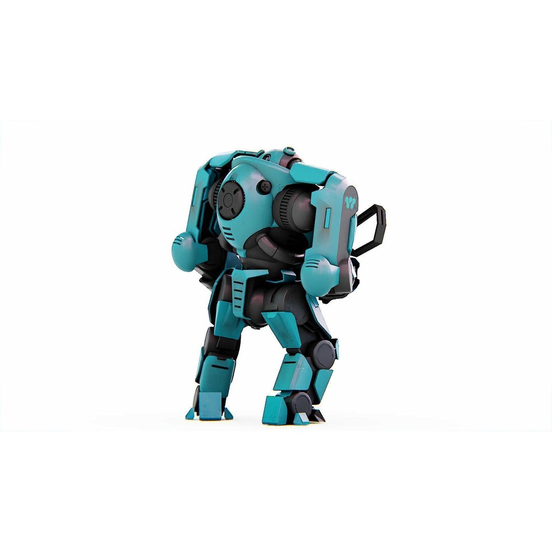 DOOM FIGHTER-V2 3D Model – Rigged Sci-Fi Character, Blender, FBX, OBJ - View 29
