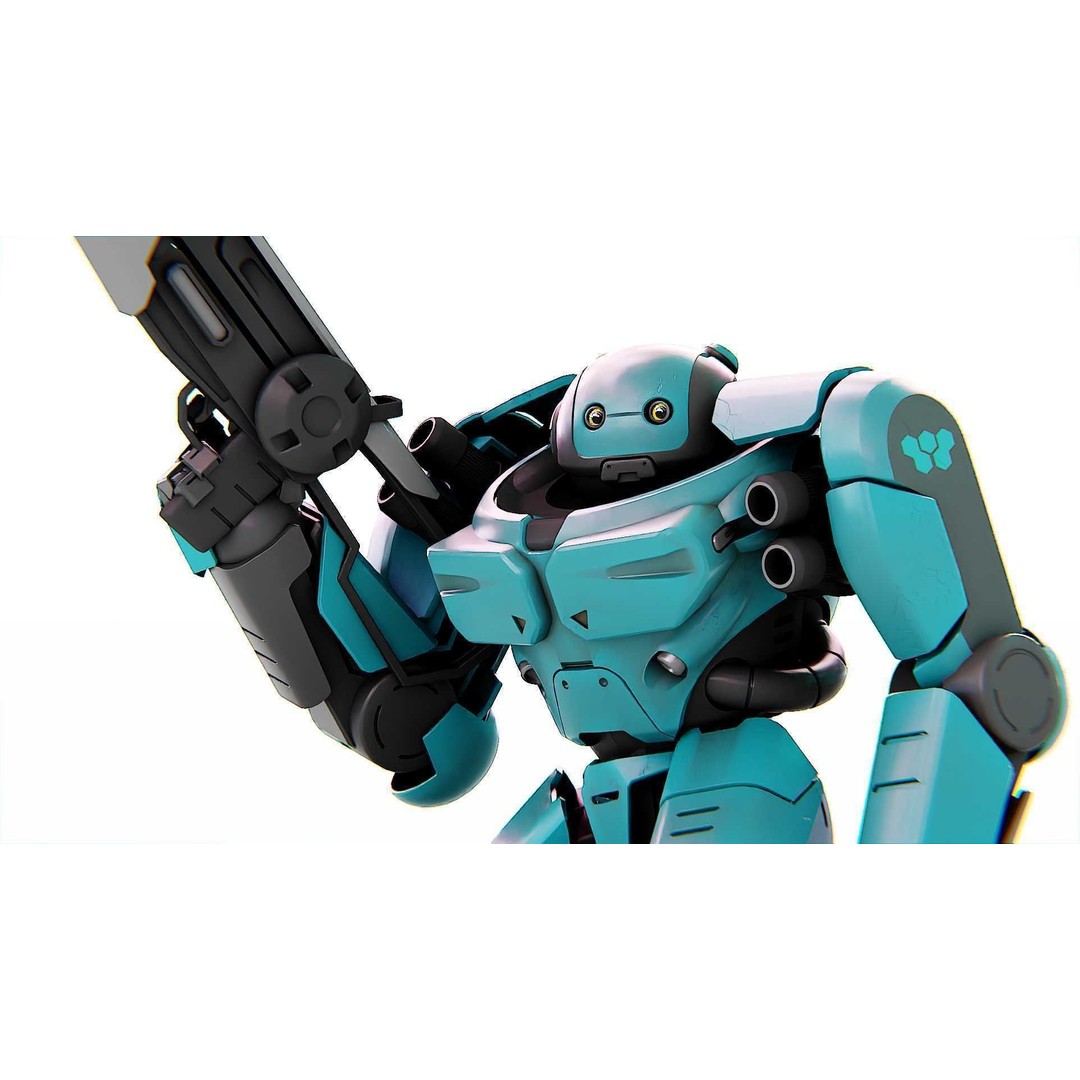 DOOM FIGHTER-V2 3D Model – Rigged Sci-Fi Character, Blender, FBX, OBJ - View 3