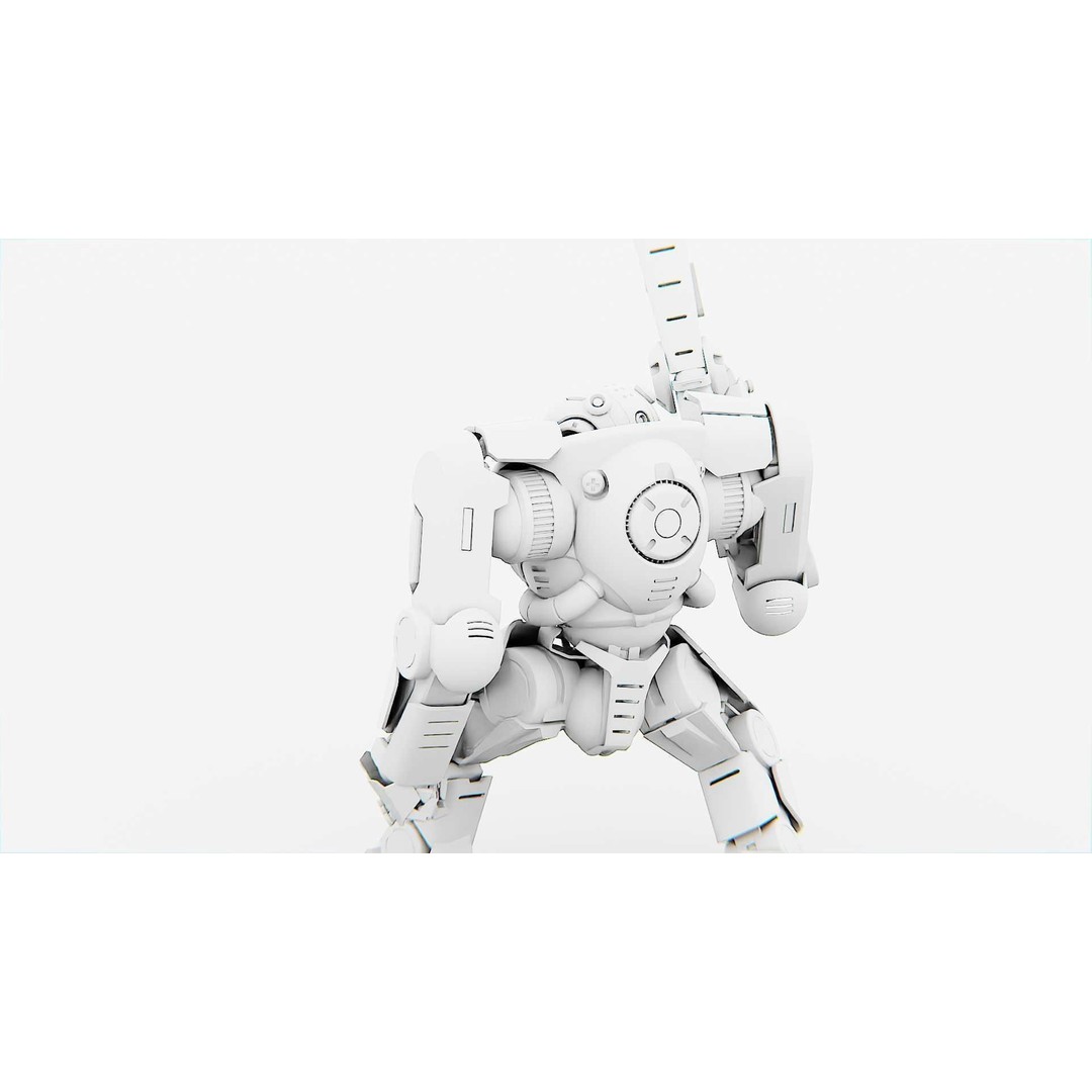 DOOM FIGHTER-V2 3D Model – Rigged Sci-Fi Character, Blender, FBX, OBJ - View 33