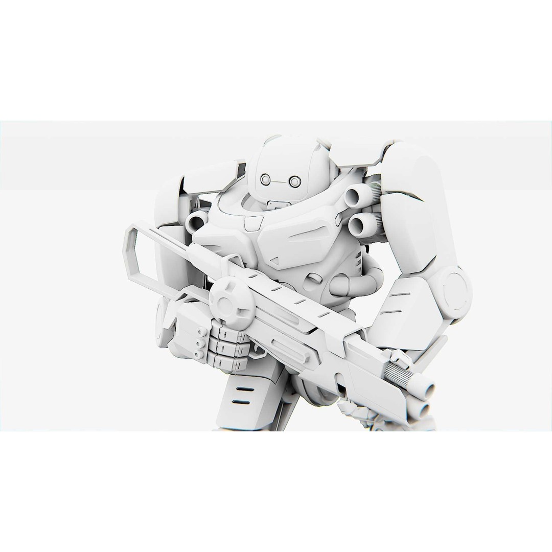 DOOM FIGHTER-V2 3D Model – Rigged Sci-Fi Character, Blender, FBX, OBJ - View 35
