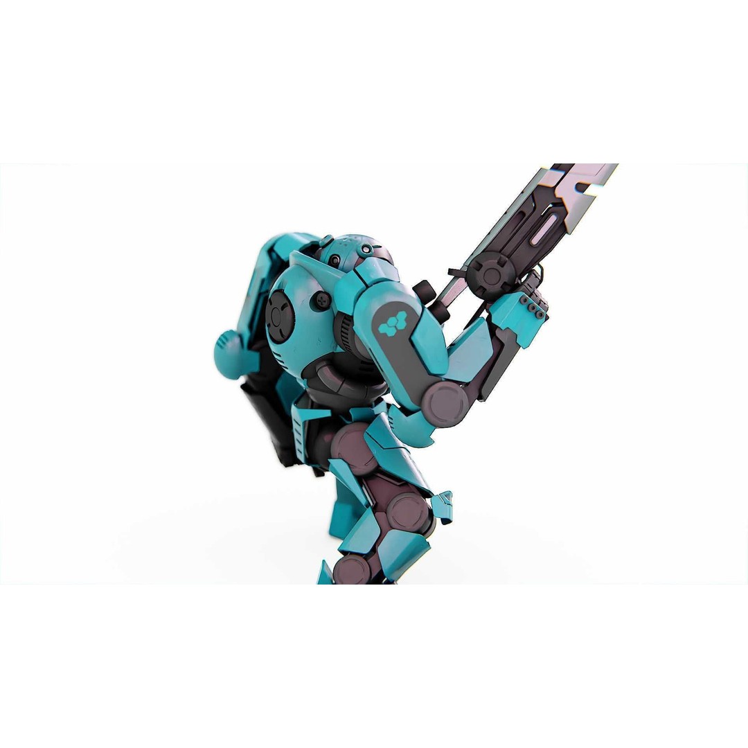 DOOM FIGHTER-V2 3D Model – Rigged Sci-Fi Character, Blender, FBX, OBJ - View 8