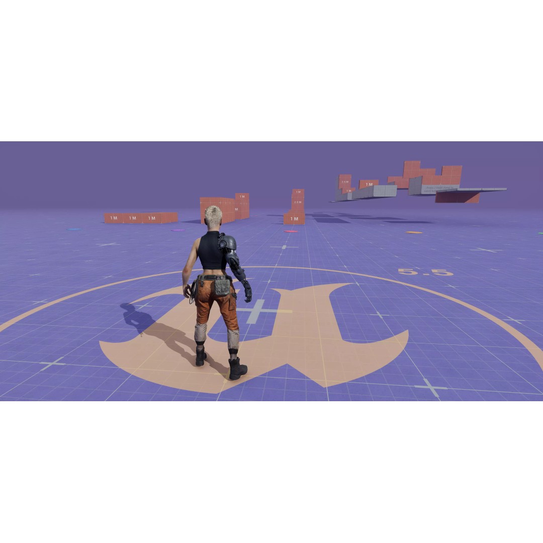 Sci-Fi Cyborg Outfit 3D Model – Futuristic Character Clothing, FBX