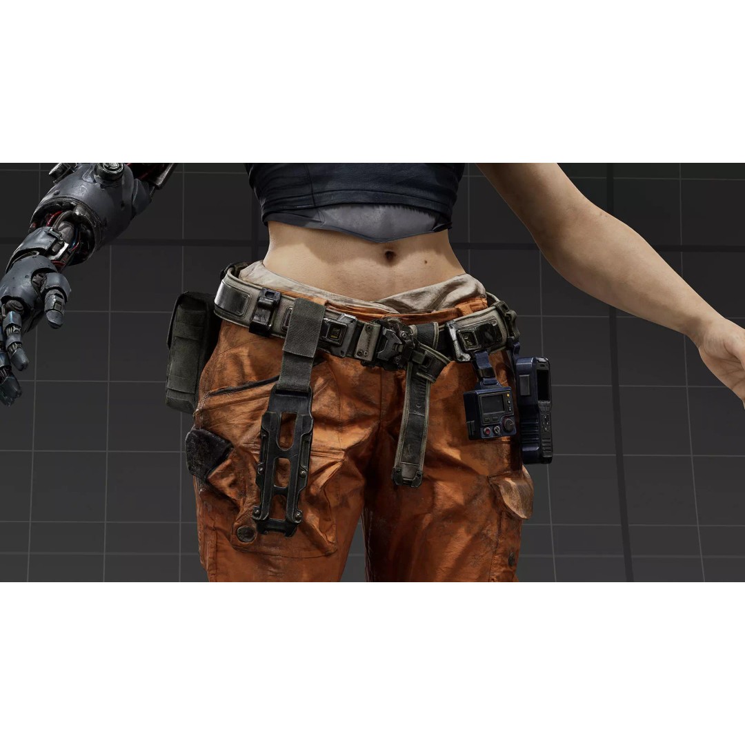 Sci-Fi Cyborg Outfit 3D Model – Futuristic Character Clothing, FBX - View 6