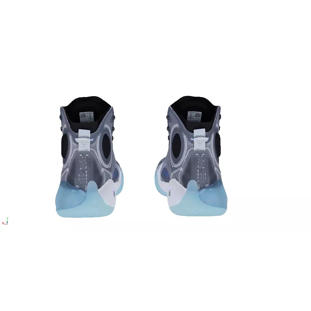 Cyberpunk Sneaker 3D Model – Low Poly Fashion Footwear, FBX & OBJ - View 4