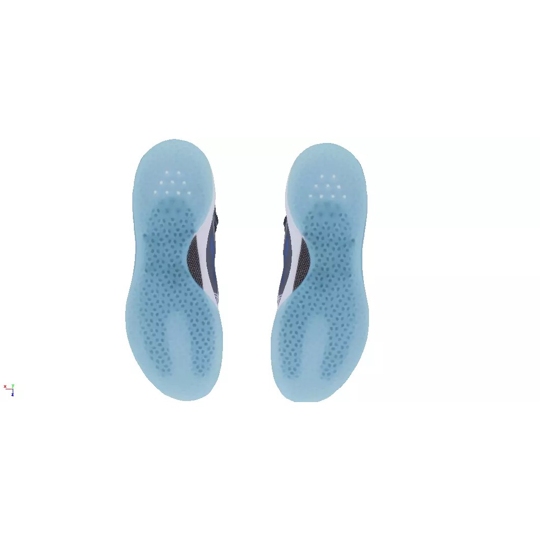 Cyberpunk Sneaker 3D Model – Low Poly Fashion Footwear, FBX & OBJ - View 6
