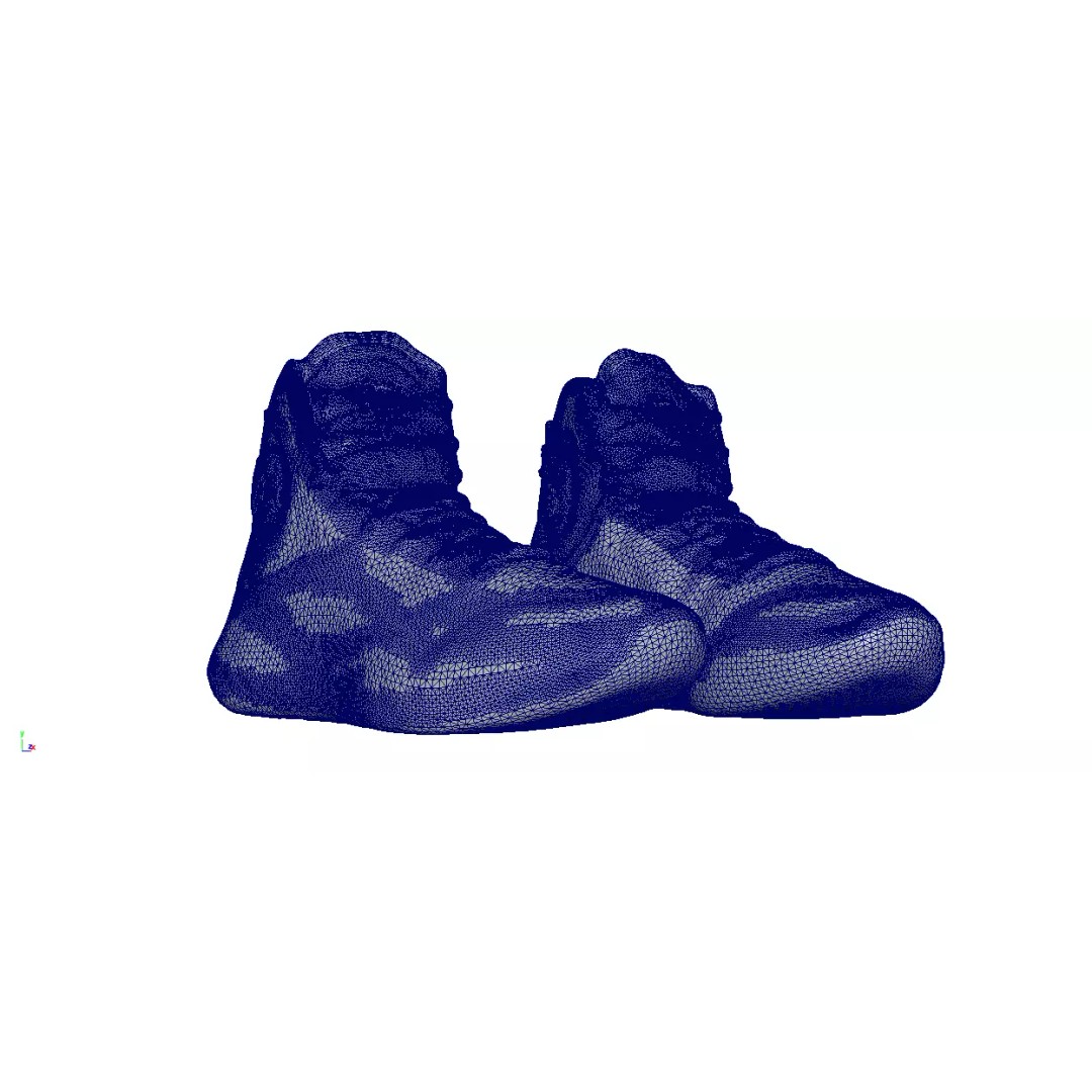 Cyberpunk Sneaker 3D Model – Low Poly Fashion Footwear, FBX & OBJ - View 7