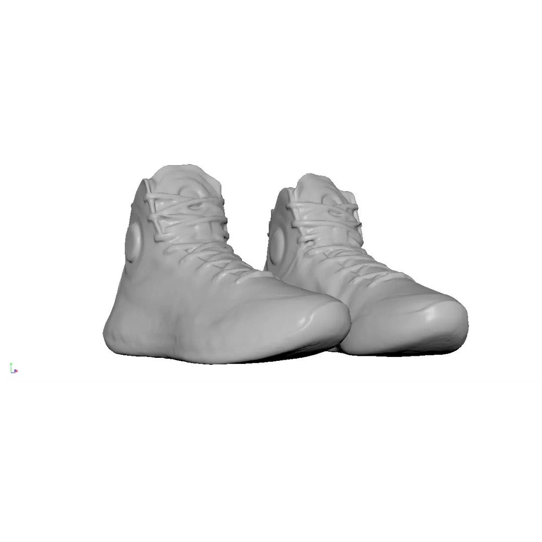 Cyberpunk Sneaker 3D Model – Low Poly Fashion Footwear, FBX & OBJ - View 8