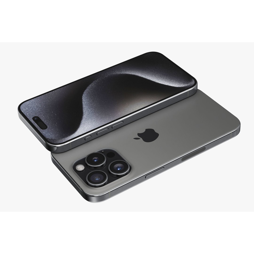 Apple iPhone 15 Pro 3D Model – Realistic PBR Asset, Multiple Formats - View 10