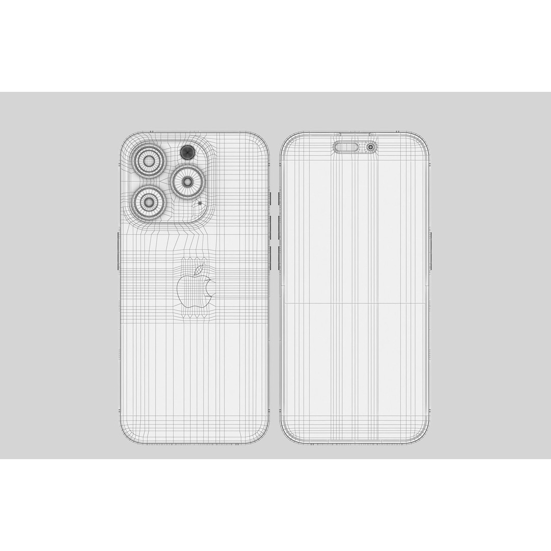 Apple iPhone 15 Pro 3D Model – Realistic PBR Asset, Multiple Formats - View 21