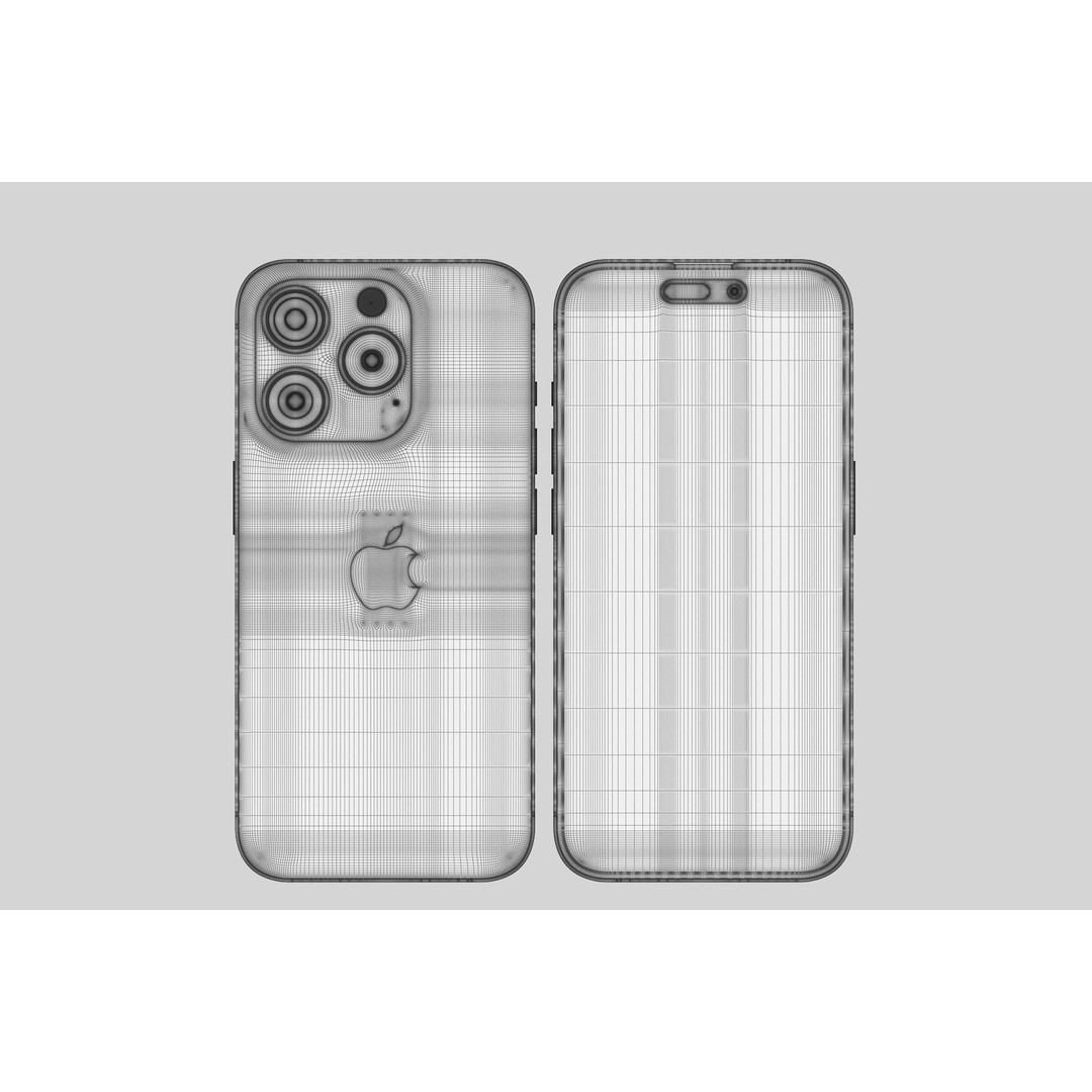 Apple iPhone 15 Pro 3D Model – Realistic PBR Asset, Multiple Formats - View 22