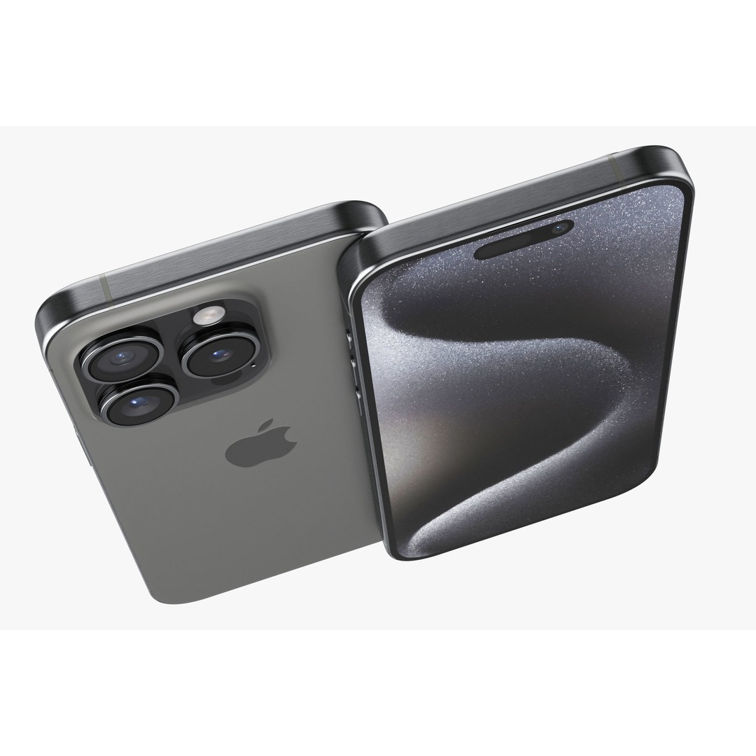 Apple iPhone 15 Pro 3D Model – Realistic PBR Asset, Multiple Formats - View 28