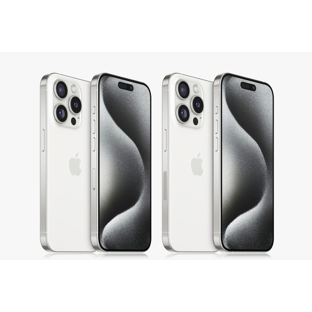 Apple iPhone 15 Pro 3D Model – Realistic PBR Asset, Multiple Formats - View 8