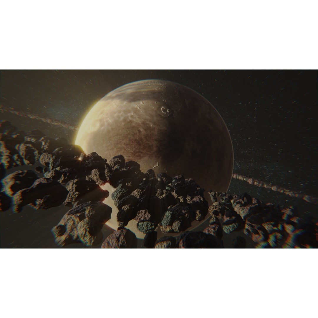 Asteroid 3D Model – Low Poly Game Asset Pack, Blender, FBX, OBJ - View 7