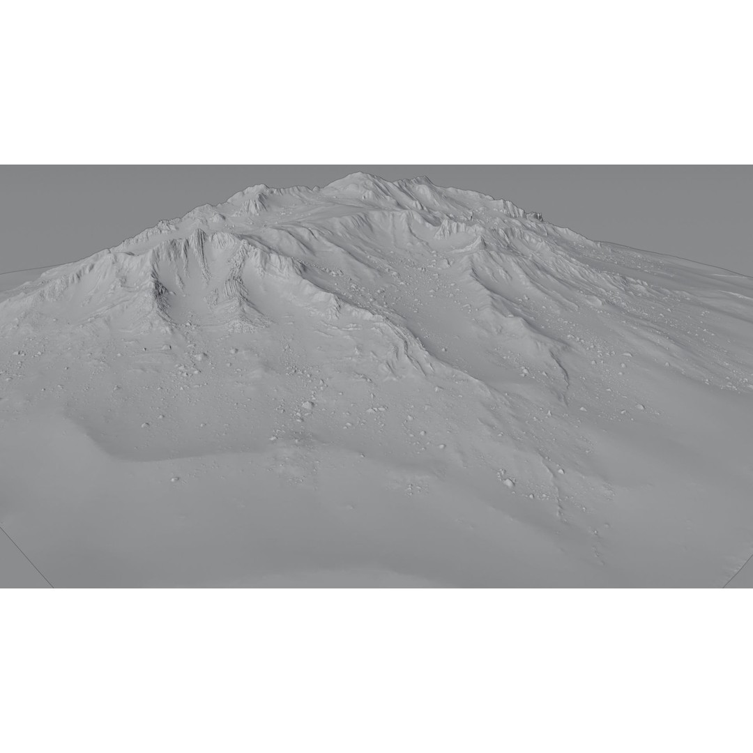 Mars Mountain Terrain 8 3D Model – Photorealistic Martian Landscape, Blender - View 8