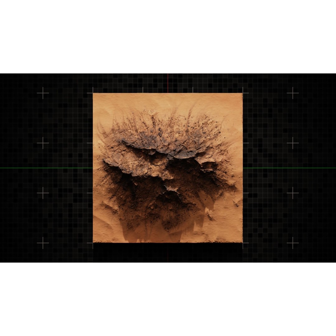 Mars Mountain Terrain 8 3D Model – Photorealistic Martian Landscape, Blender - View 9