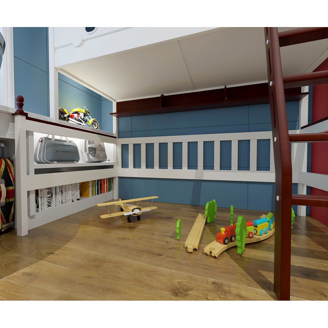 Boys Bedroom 3D Model – Inspiring Kids Room Design, FBX