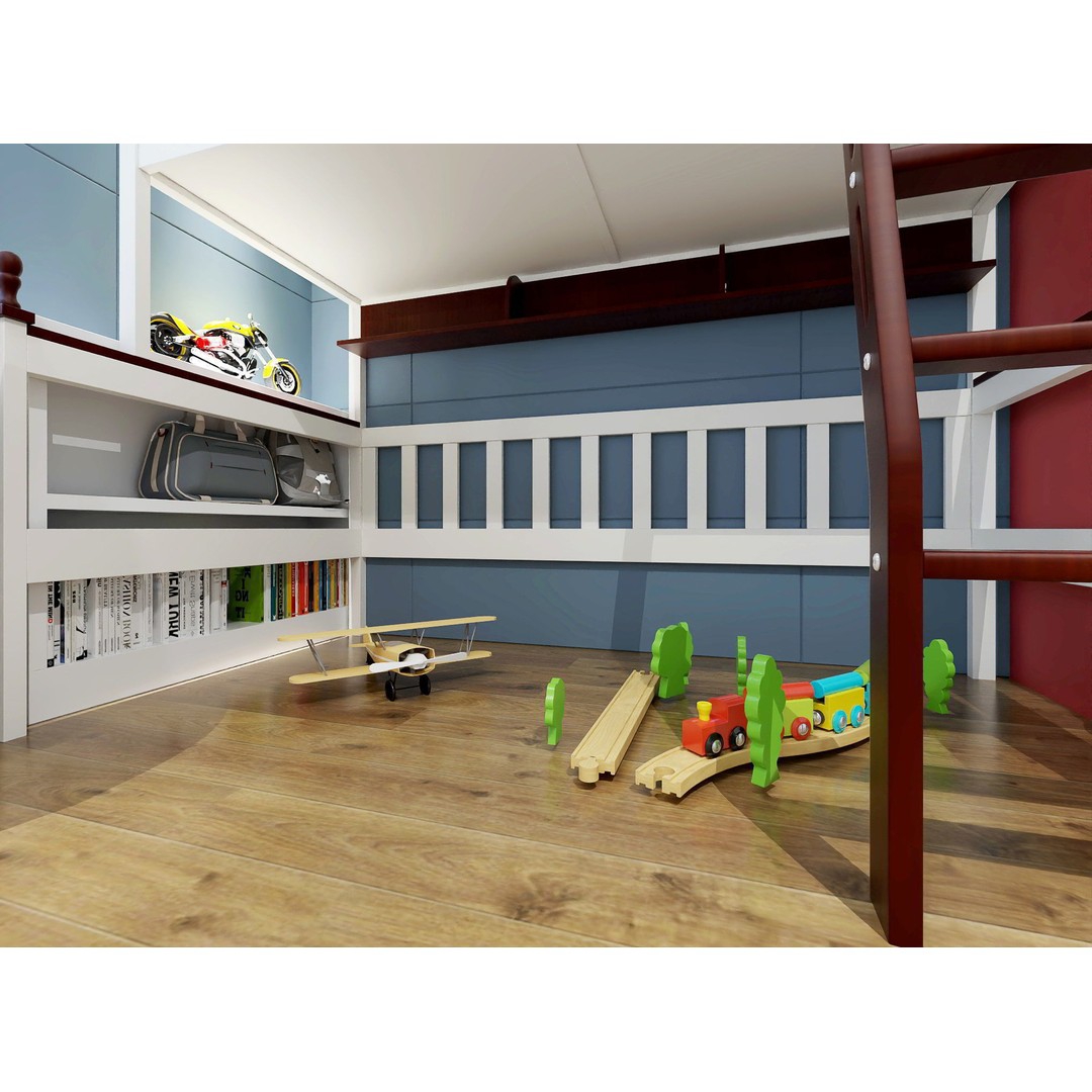 Boys Bedroom 3D Model – Inspiring Kids Room Design, FBX - View 4