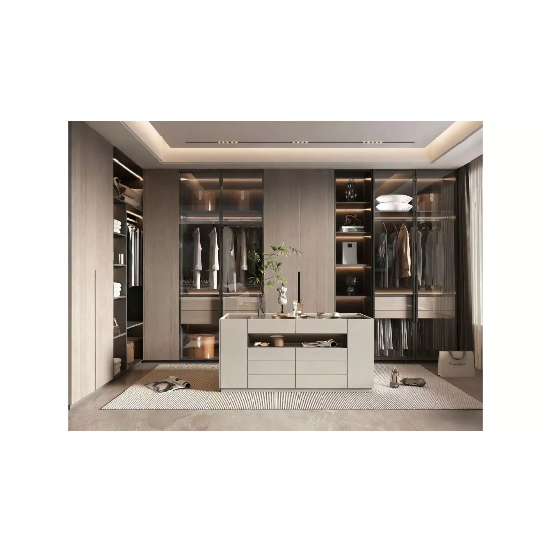 Modern Cloakroom 3D Model – Light Luxury Design, FBX, OBJ - View 2