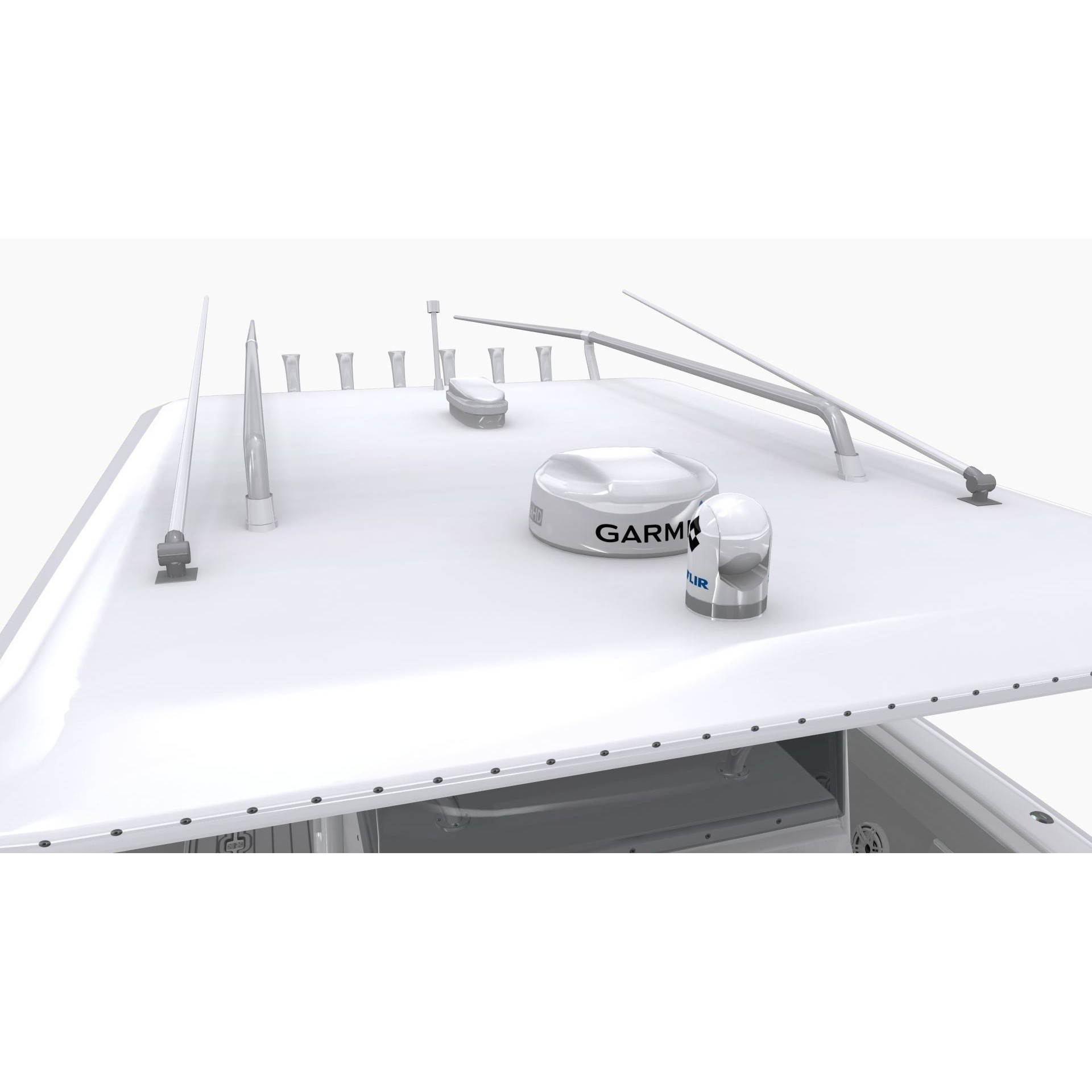 Midnight Express 37ft Open Boat - Low-Poly Game-Ready 3D Model - View 9