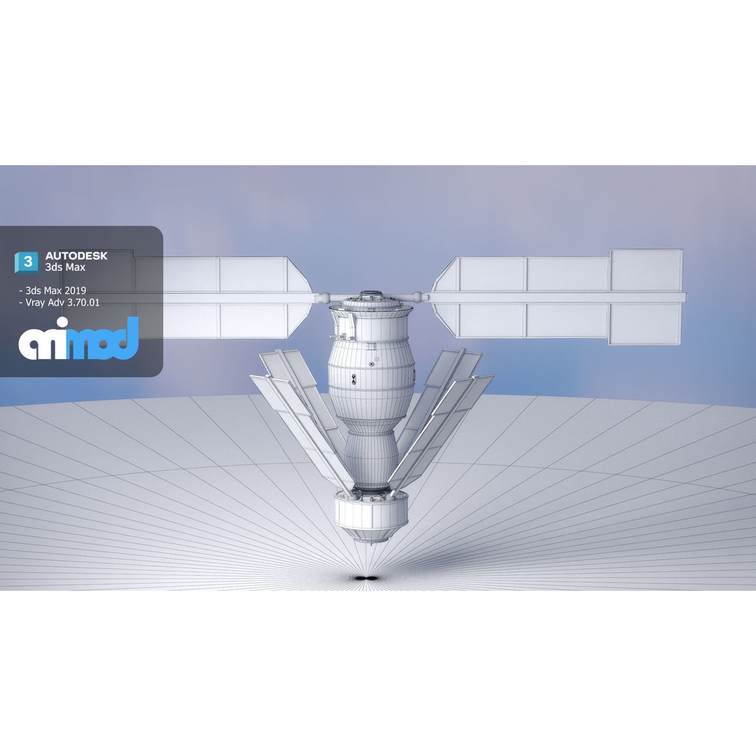 Satellite 3D Model – PBR Game-Ready Asset, FBX & Max Formats - View 10