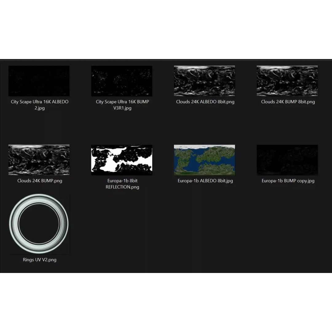 Planet Europa 3D Model – Ultra-Realistic Space Asset, Blender
