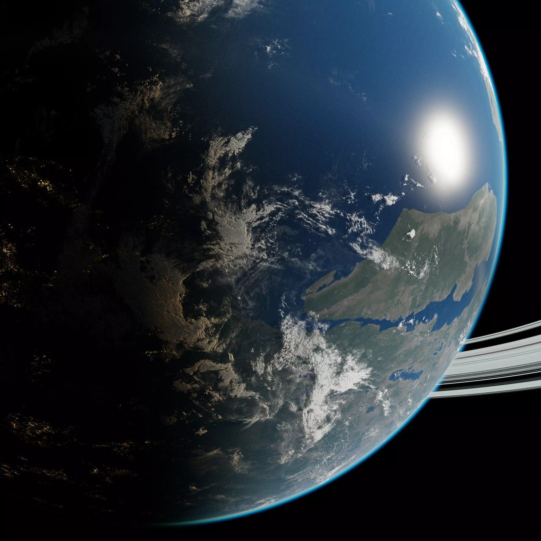 Planet Europa 3D Model – Ultra-Realistic Space Asset, Blender - View 7