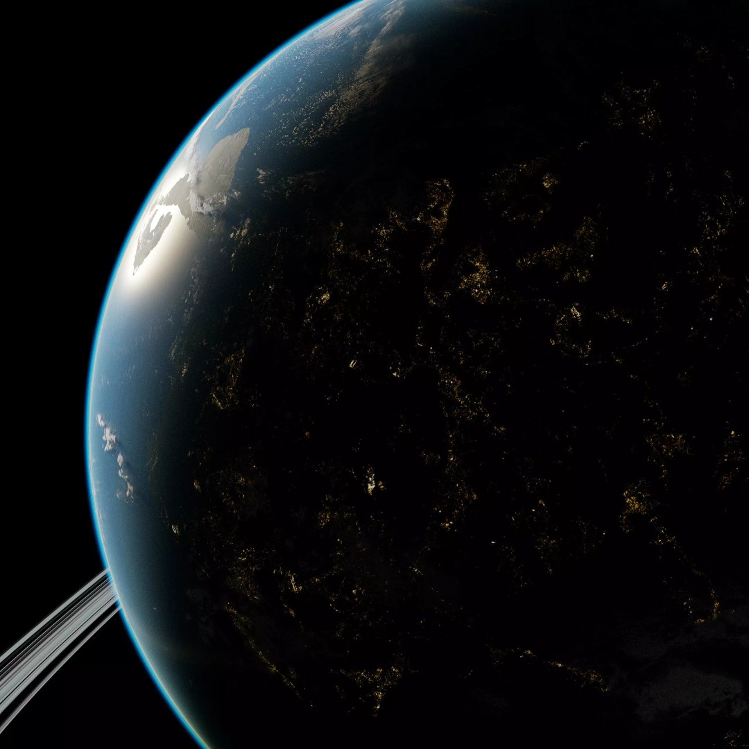 Planet Europa 3D Model – Ultra-Realistic Space Asset, Blender - View 9