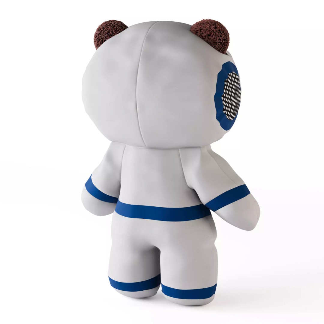 AFTONSPARV Bear 3D Model – Toy Character with PBR Textures, FBX - View 3