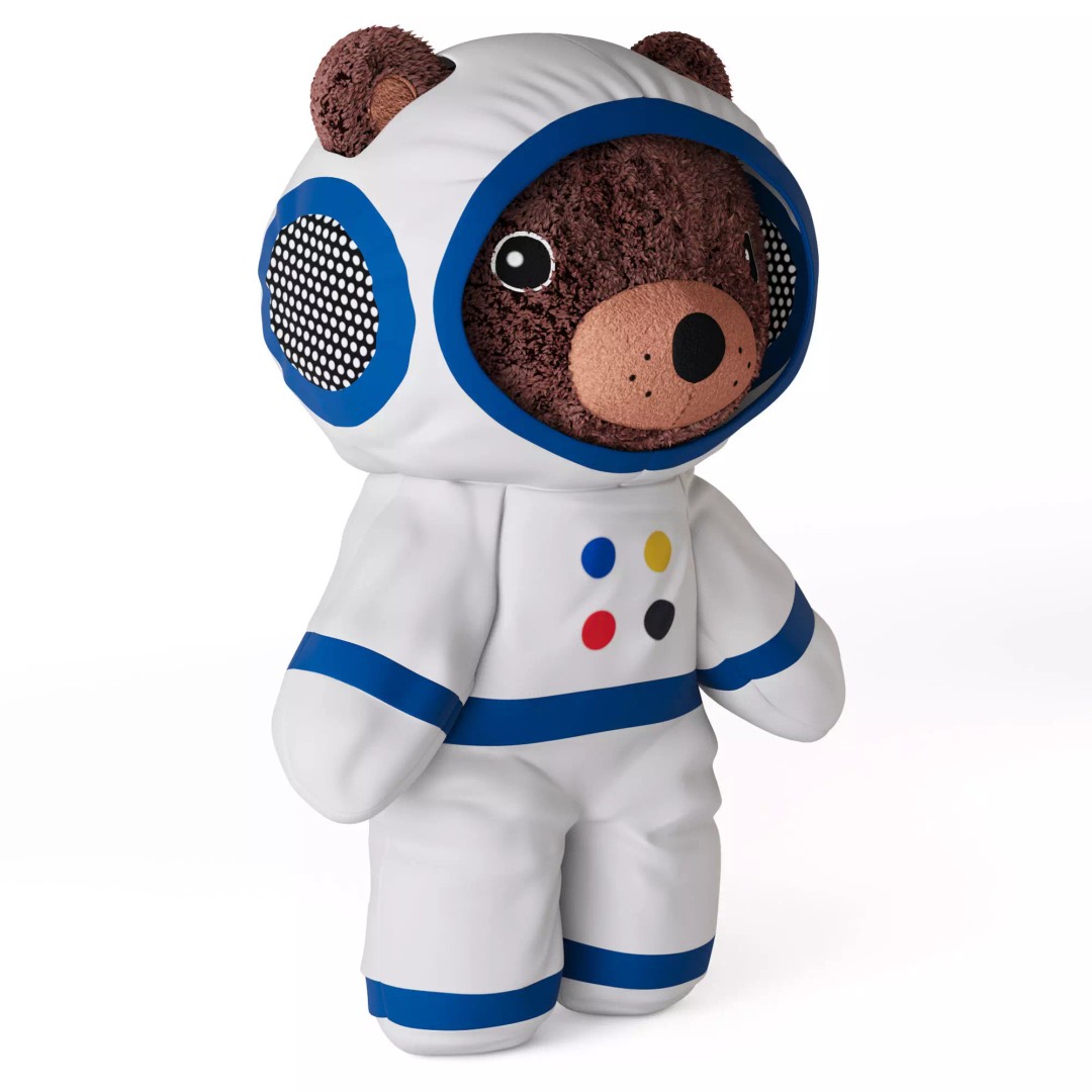 AFTONSPARV Bear 3D Model – Toy Character with PBR Textures, FBX - View 4