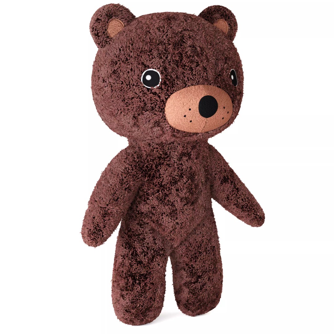 AFTONSPARV Bear 3D Model – Toy Character with PBR Textures, FBX - View 6