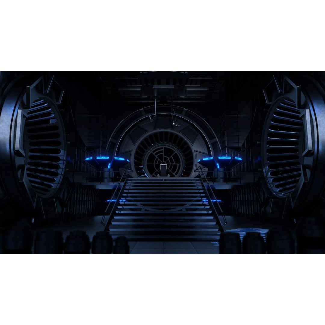Emperor's Throne Room 3D Model – Sci-Fi Environment, Blender - View 2