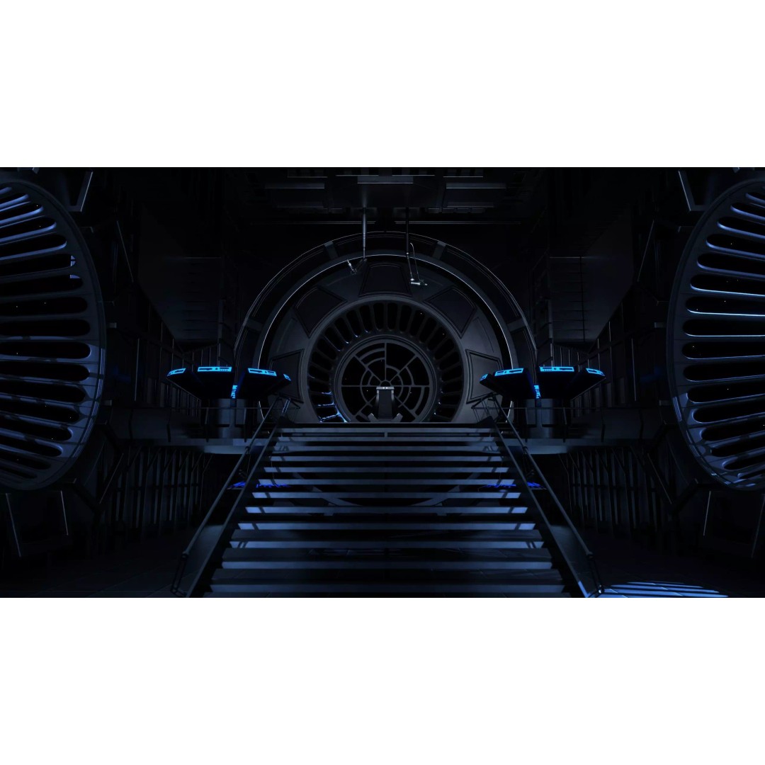 Emperor's Throne Room 3D Model – Sci-Fi Environment, Blender - View 3