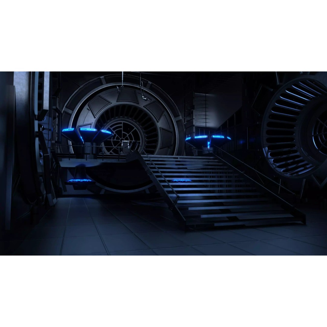 Emperor's Throne Room 3D Model – Sci-Fi Environment, Blender - View 8