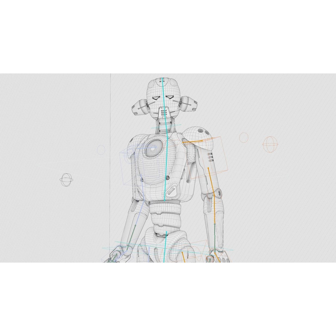 ANDROID JUNO FEMALE B 3D Model – Rigged Sci-Fi Character for Unity & Unreal