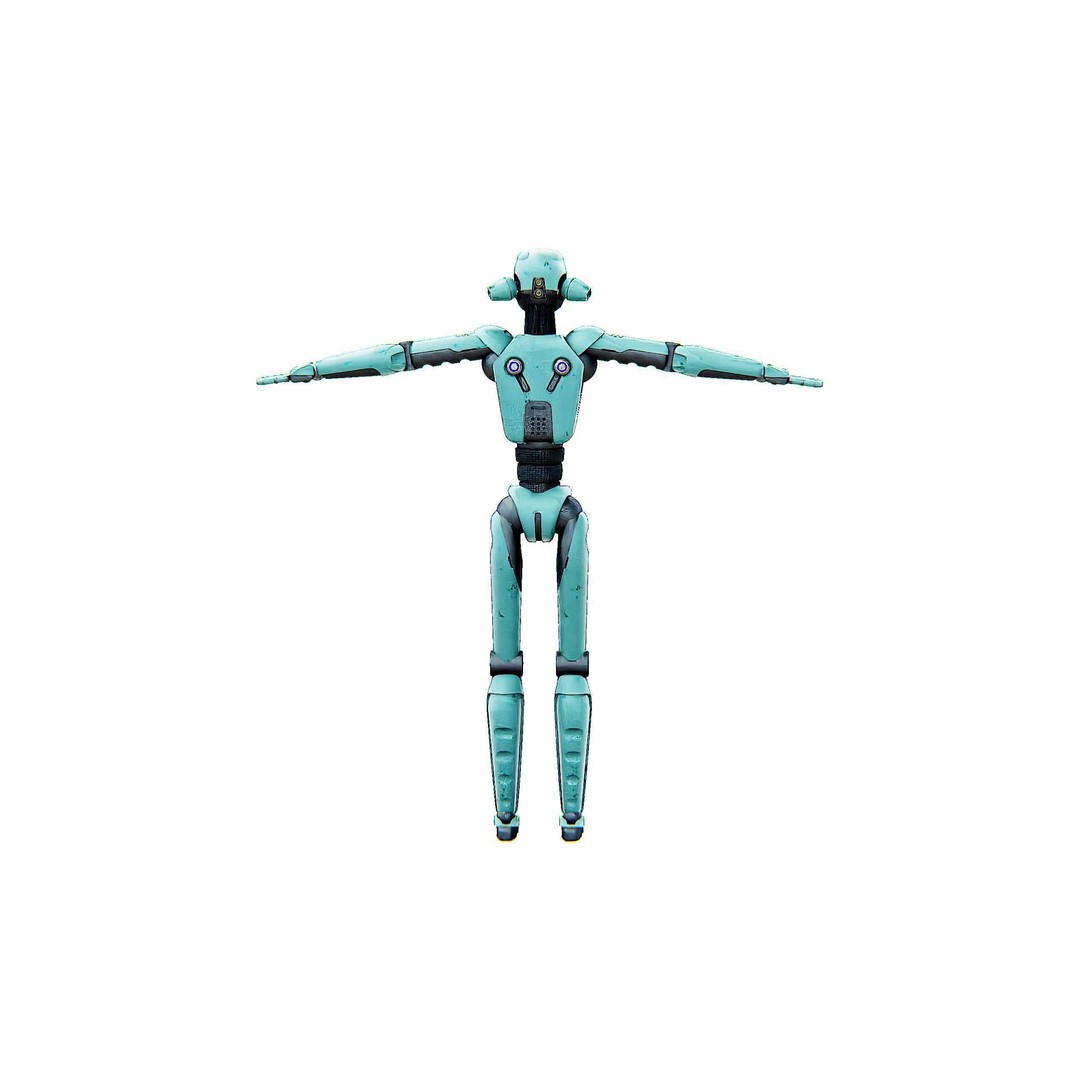 ANDROID JUNO FEMALE B 3D Model – Rigged Sci-Fi Character for Unity & Unreal - View 32