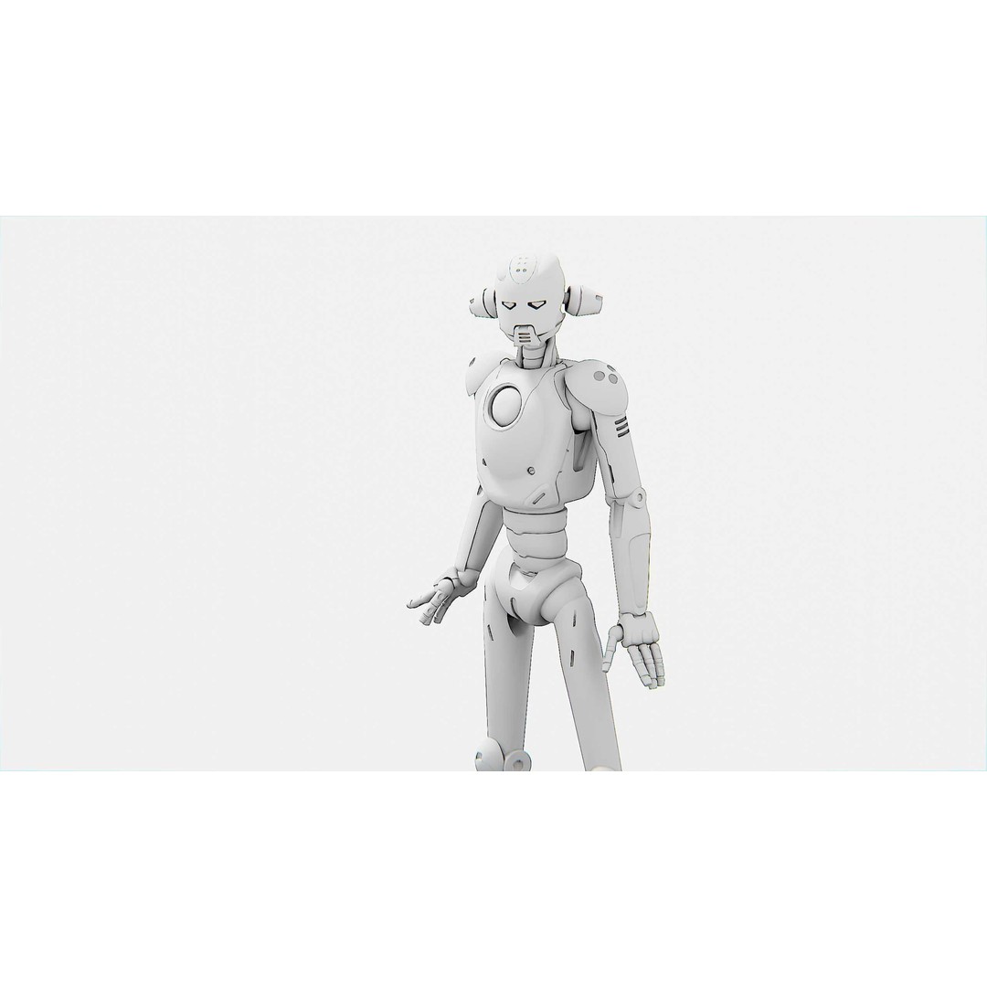 ANDROID JUNO FEMALE B 3D Model – Rigged Sci-Fi Character for Unity & Unreal - View 33