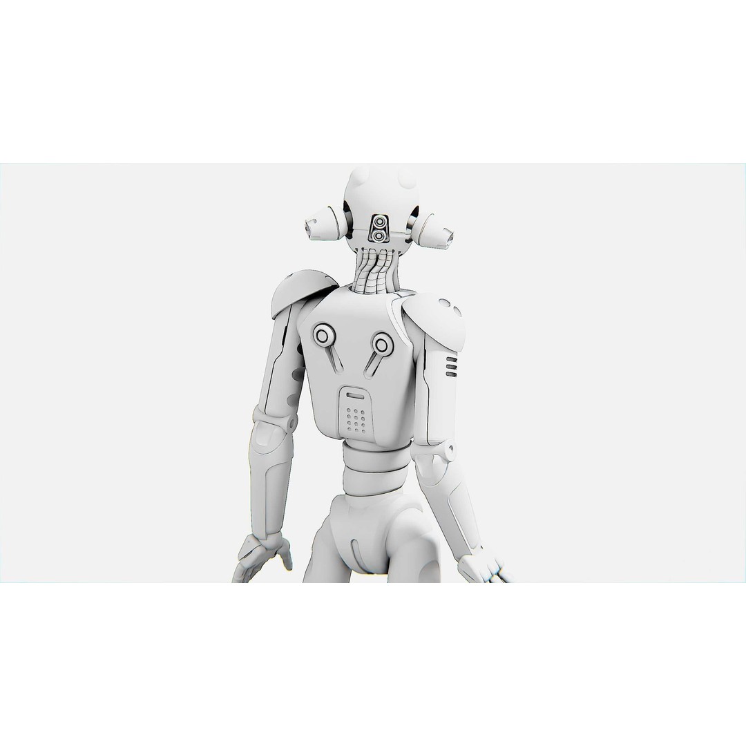 ANDROID JUNO FEMALE B 3D Model – Rigged Sci-Fi Character for Unity & Unreal - View 34
