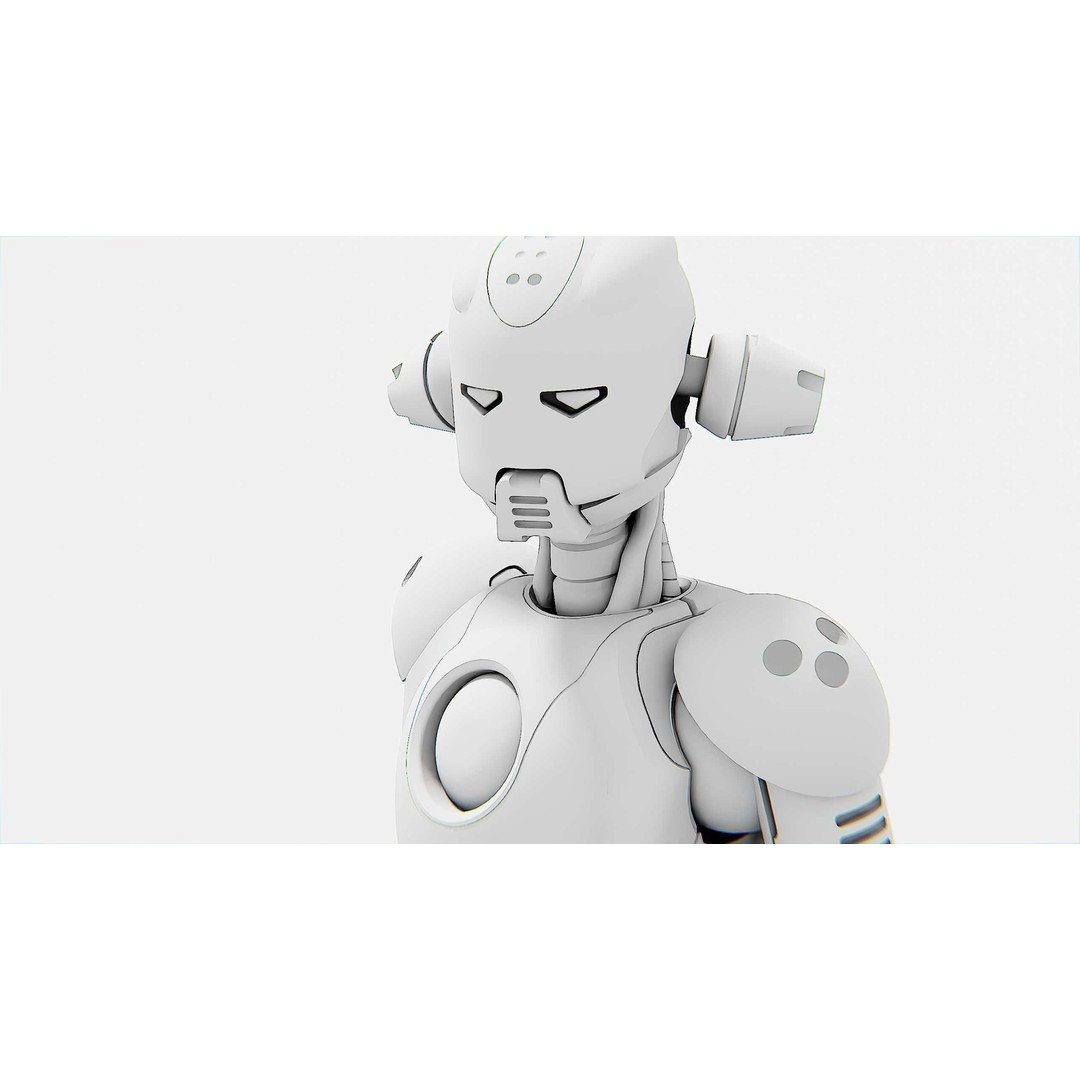 ANDROID JUNO FEMALE B 3D Model – Rigged Sci-Fi Character for Unity & Unreal - View 37