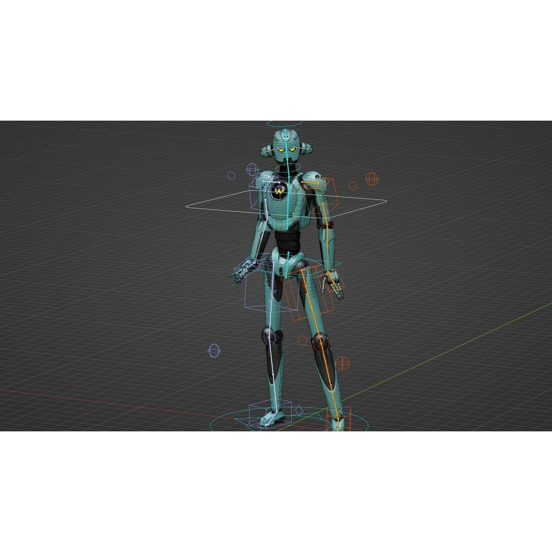ANDROID JUNO FEMALE B 3D Model – Rigged Sci-Fi Character for Unity & Unreal - View 38