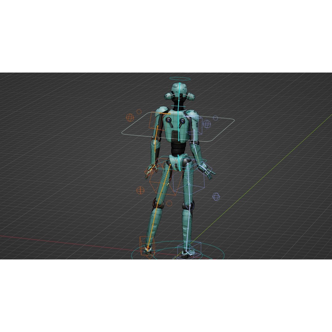 ANDROID JUNO FEMALE B 3D Model – Rigged Sci-Fi Character for Unity & Unreal - View 39