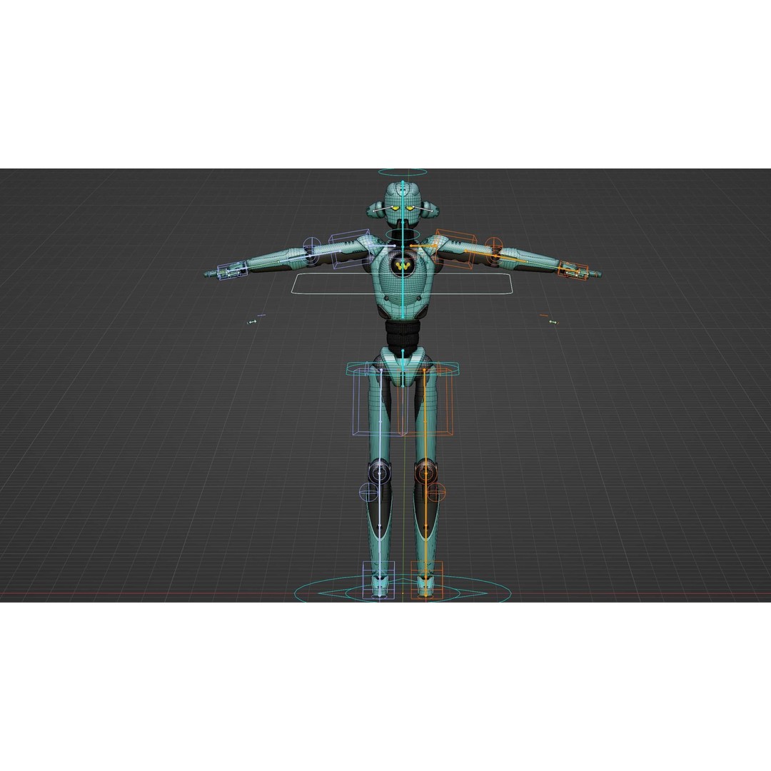 ANDROID JUNO FEMALE B 3D Model – Rigged Sci-Fi Character for Unity & Unreal - View 40