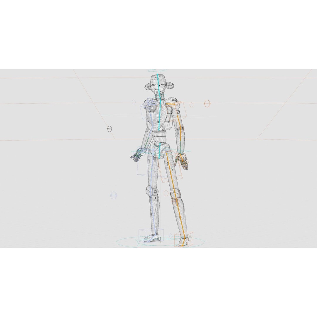 ANDROID JUNO FEMALE B 3D Model – Rigged Sci-Fi Character for Unity & Unreal - View 41